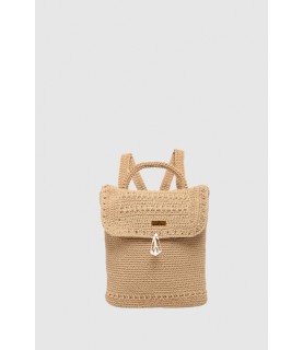 Mochila Crochet - Beige