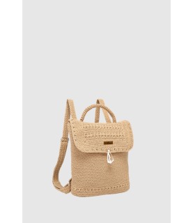 Mochila Crochet - Beige