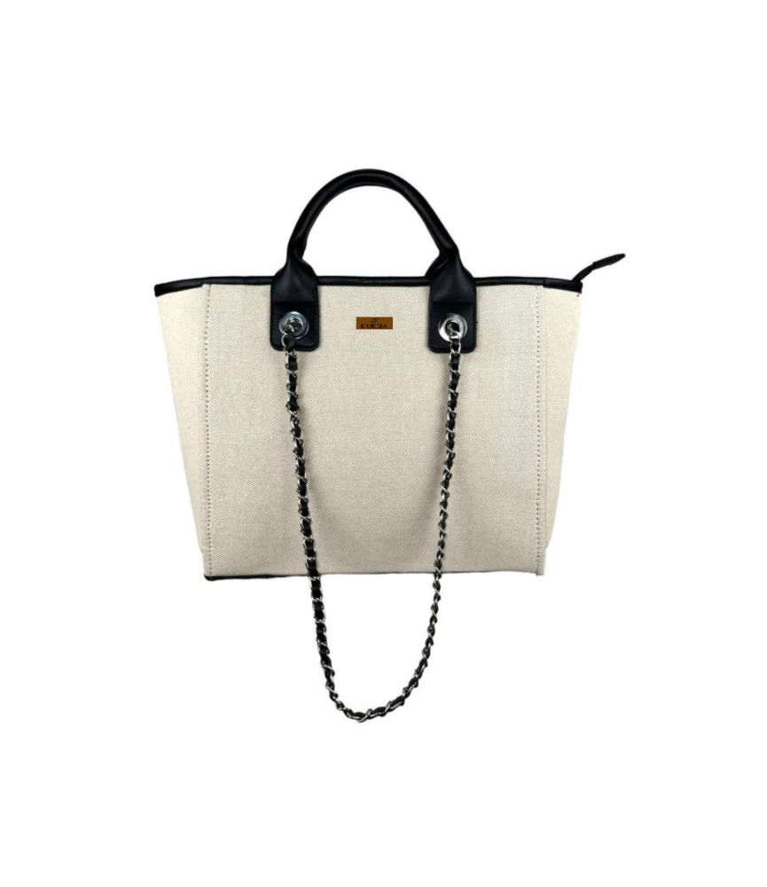 Shopper Tote Canvas - Negro