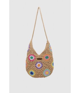 Bolso Flores Camel